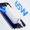USAMS Ładowarka sieciowa 1xUSB-C+1xUSB T47 65W(only head) PD Fast Charging Super Si biały/white CC153TC02  (US-CC153)